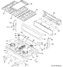 Diagram for 2 - Control Panel & Cooktop