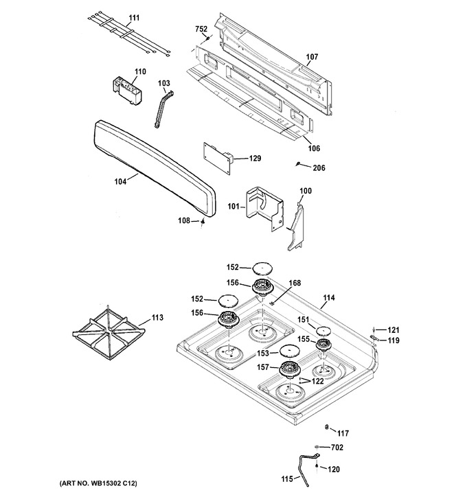 Diagram for JGB450REK1SS