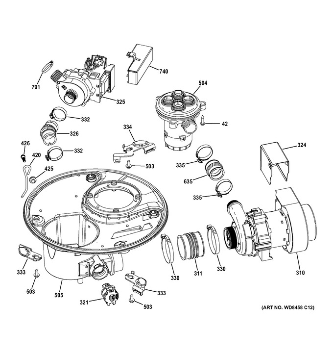 Diagram for GDT720SGF0WW