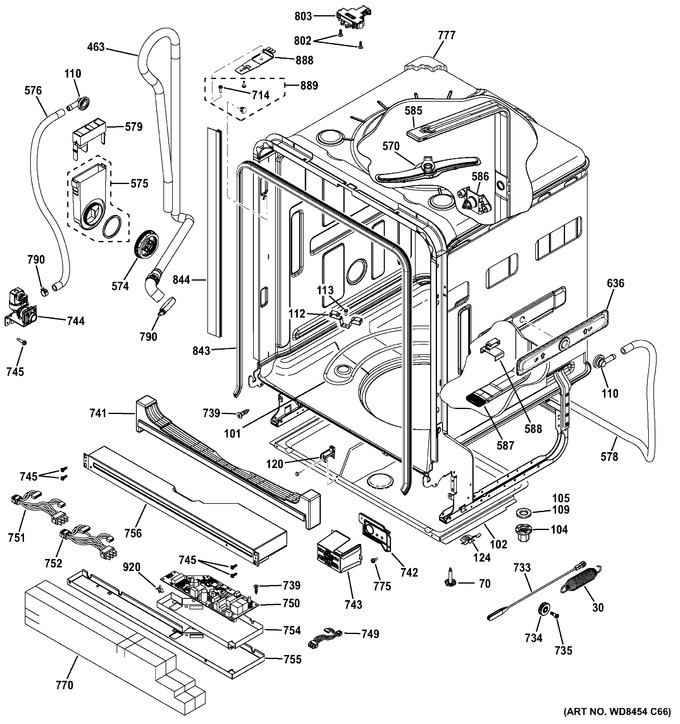 Diagram for GDT720SSF0SS