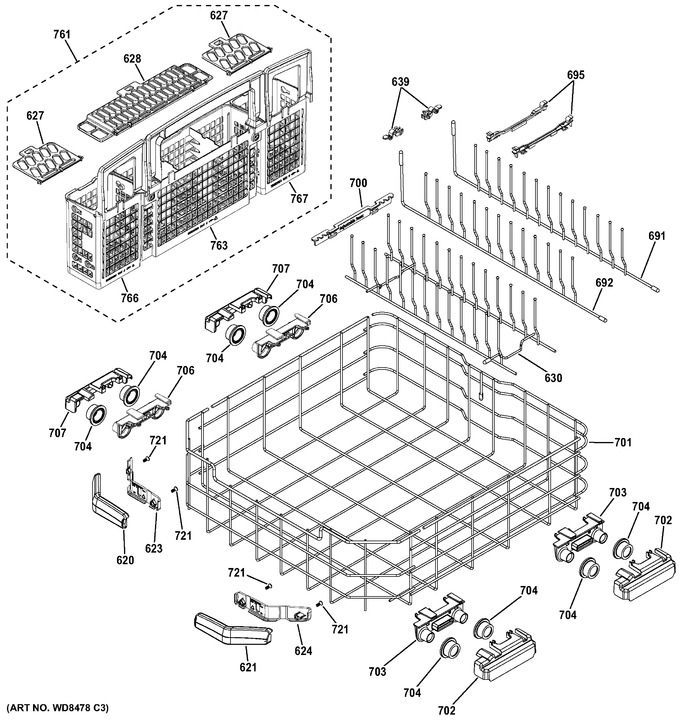 Diagram for GDT720SSF2SS