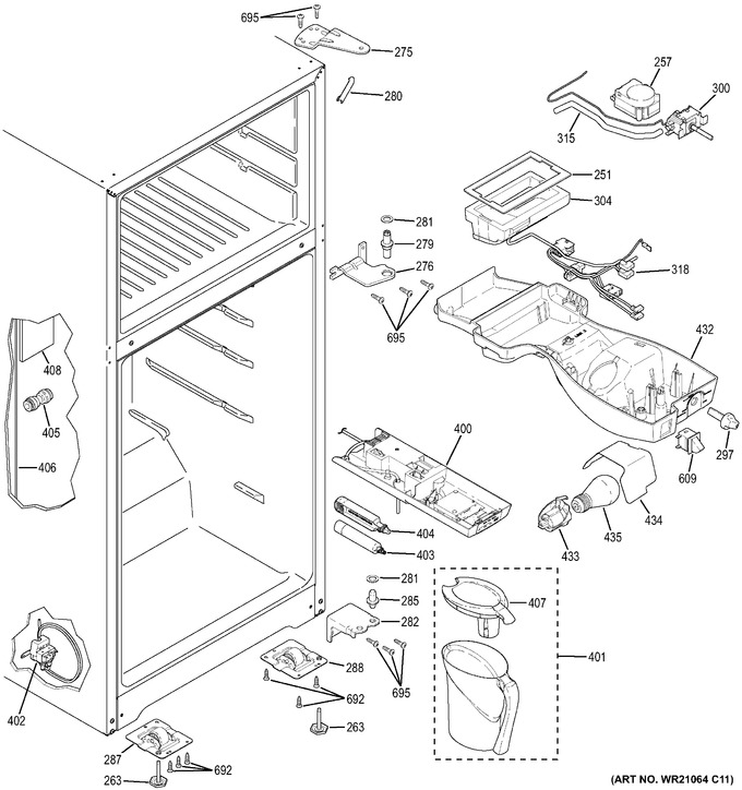 Diagram for GAS18PGJFRWW