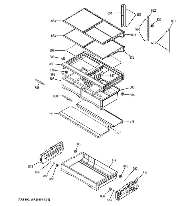 Diagram for GFE26GSKBSS