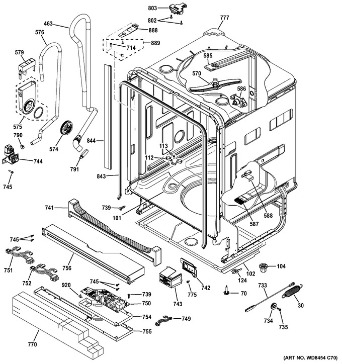 Diagram for GDT590SGJ7BB