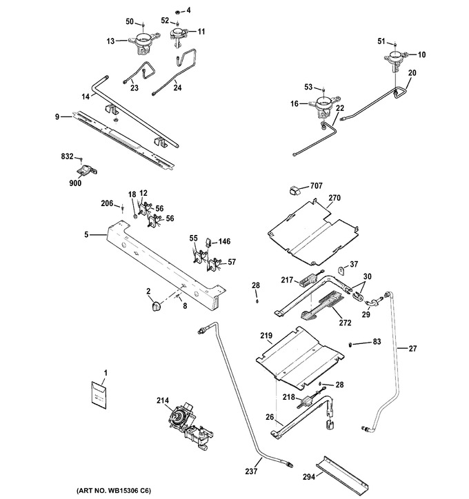 Diagram for JGB645DEK1BB