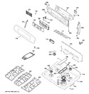 Diagram for 2 - Control Panel & Cooktop