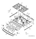 Diagram for 2 - Control Panel & Cooktop