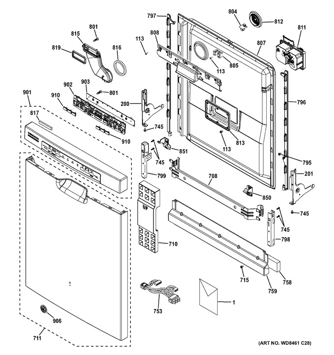 Diagram for GDF570SGF8CC