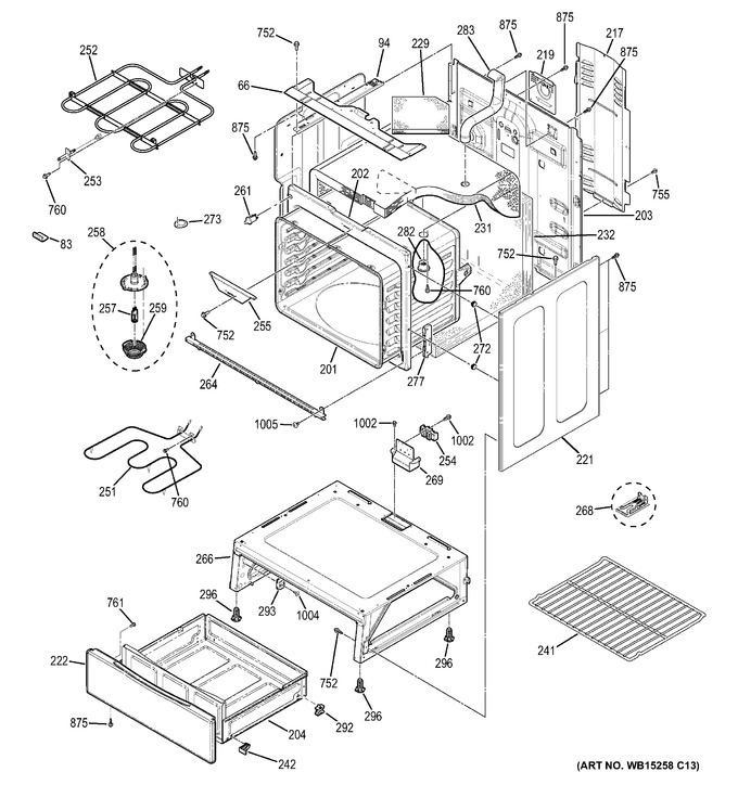 Diagram for JB655SK1SS