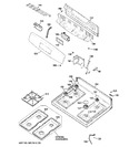 Diagram for 2 - Control Panel & Cooktop