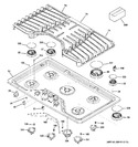 Diagram for 1 - Control Panel & Cooktop