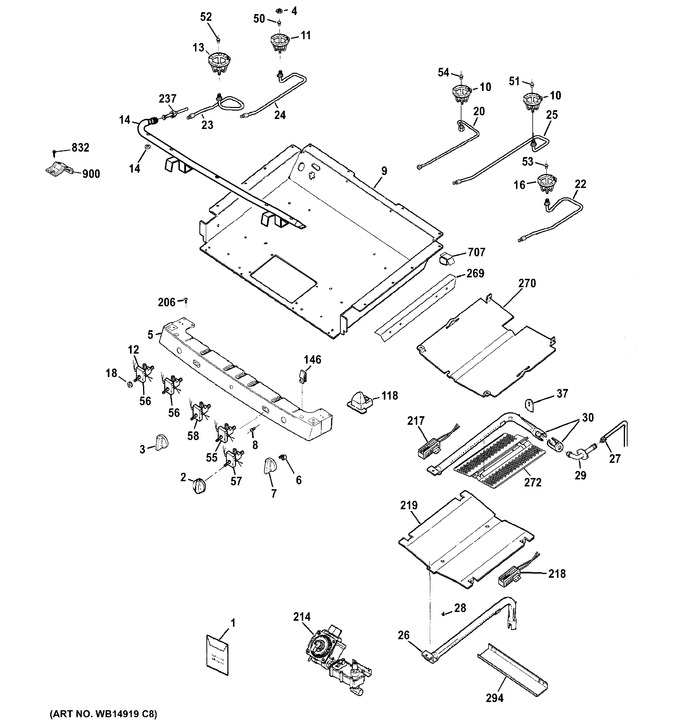 Diagram for PGB910DET2WW