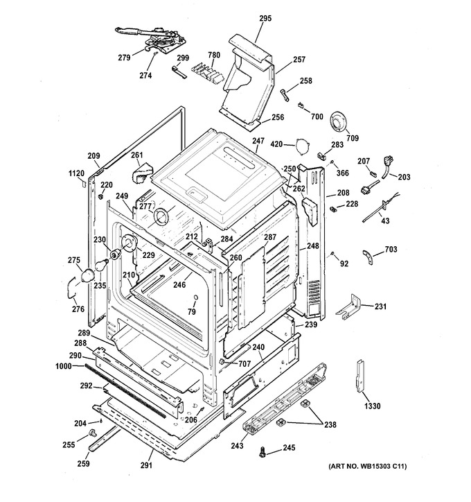 Diagram for JGB650SEF1SS