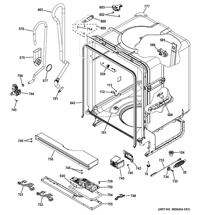 Diagram for GDF510PSJ2SS