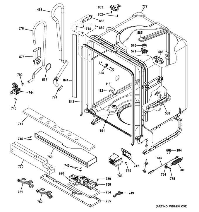 Diagram for GDT545PSJ0SS