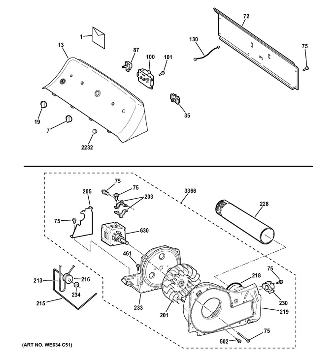 Diagram for GTX22GASK0WW