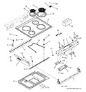 Diagram for 1 - Control Panel & Cooktop