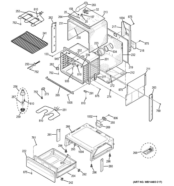 Diagram for JS250DF1CC