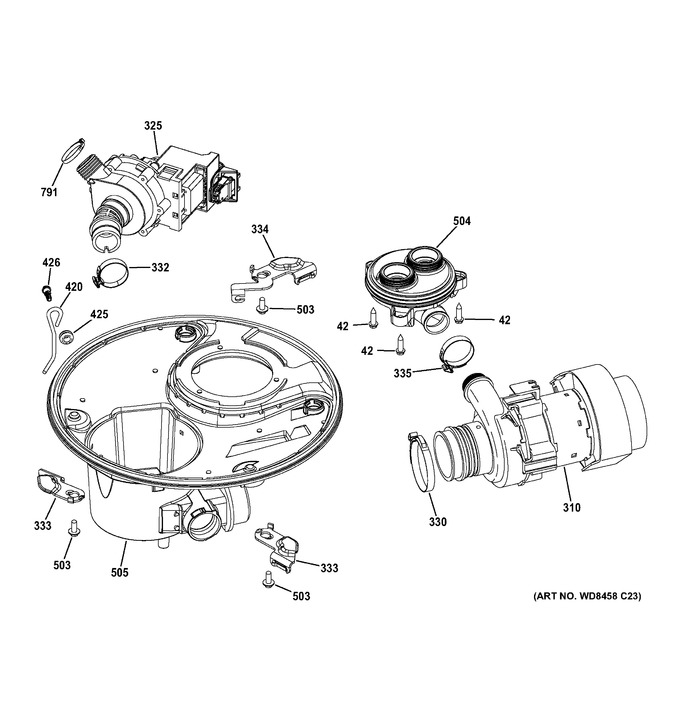 Diagram for GDF510PSD4SS