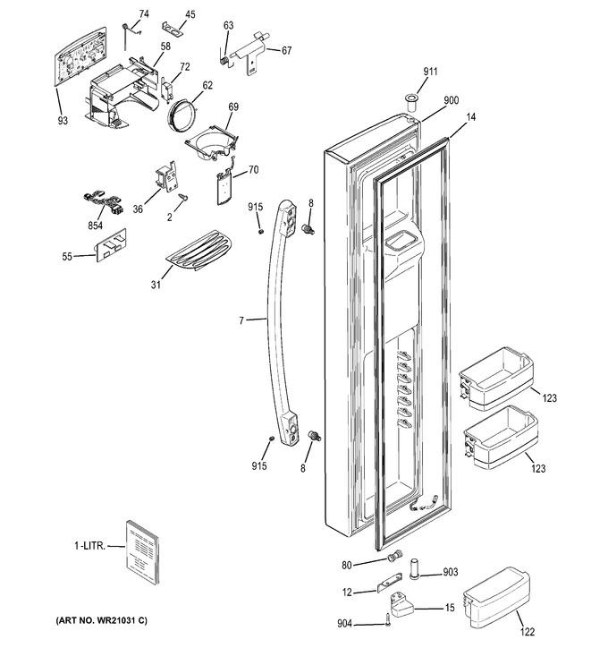 Diagram for GSS23HGHECWW