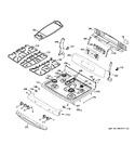 Diagram for 2 - Control Panel & Cooktop