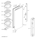 Diagram for 2 - Fresh Food Door - Lh