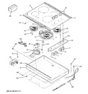 Diagram for 1 - Control Panel & Cooktop