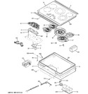 Diagram for 1 - Control Panel & Cooktop