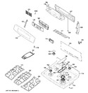 Diagram for 2 - Control Panel & Cooktop