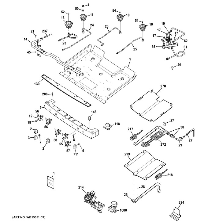 Diagram for PGB940DEF1WW