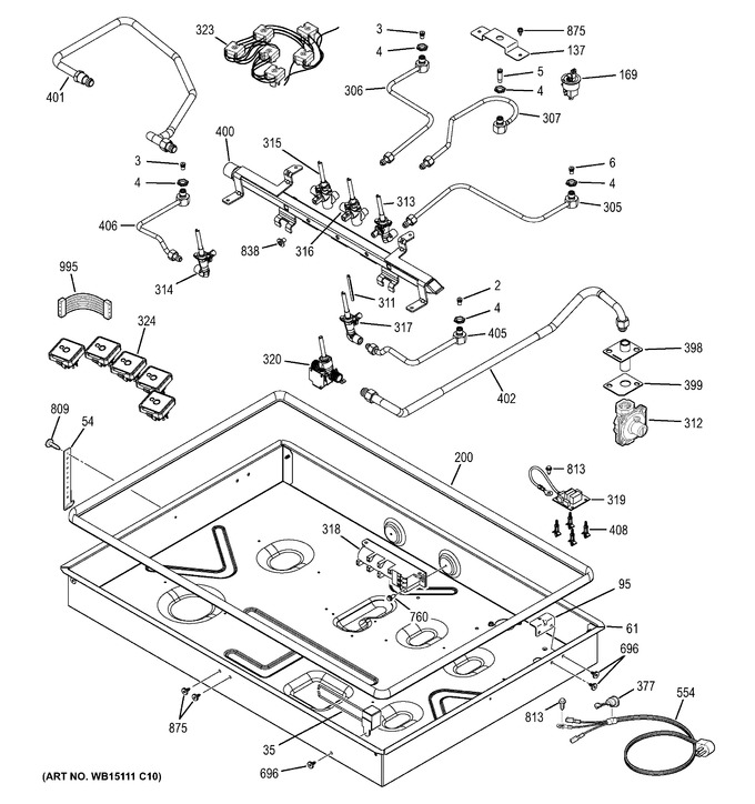 Diagram for PGP976DET5WW