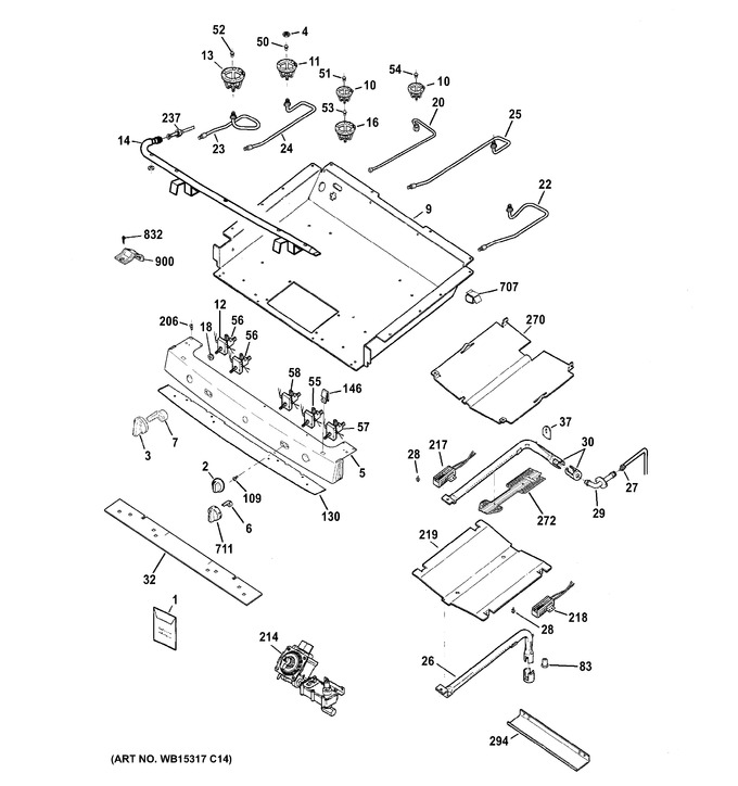 Diagram for JGB760EEF2ES