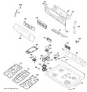 Diagram for 2 - Control Panel & Cooktop