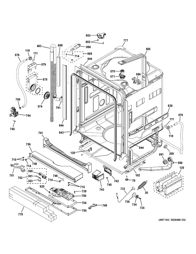 Diagram for CDT865SSJ0SS