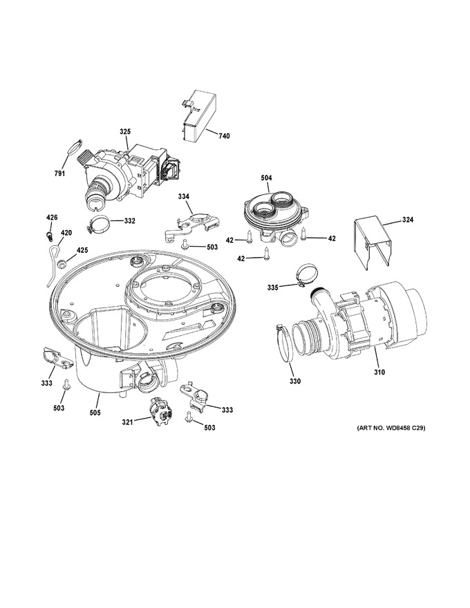 Diagram for DDT575SGF2WW