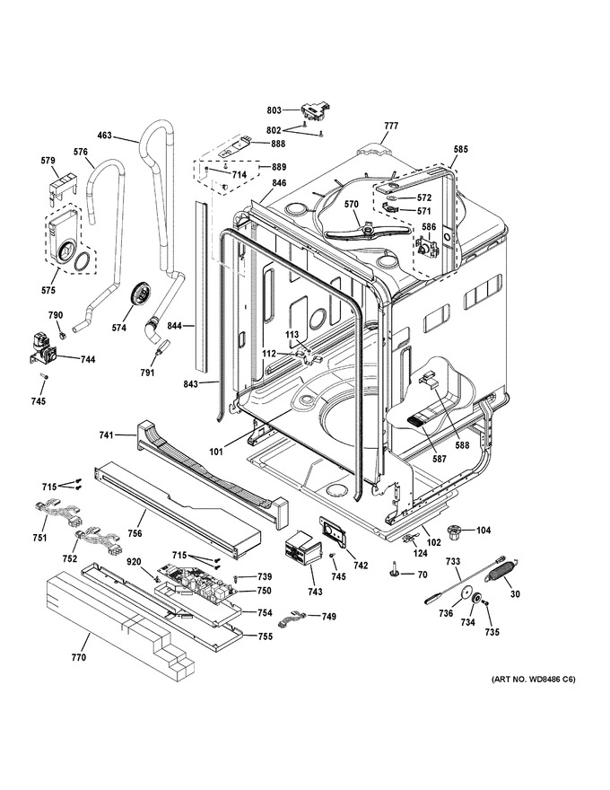 Diagram for GDT580SGF2BB