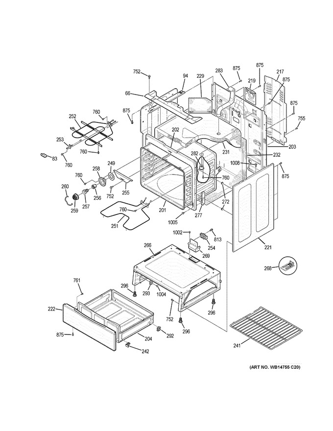 Diagram for JB645DK1WW