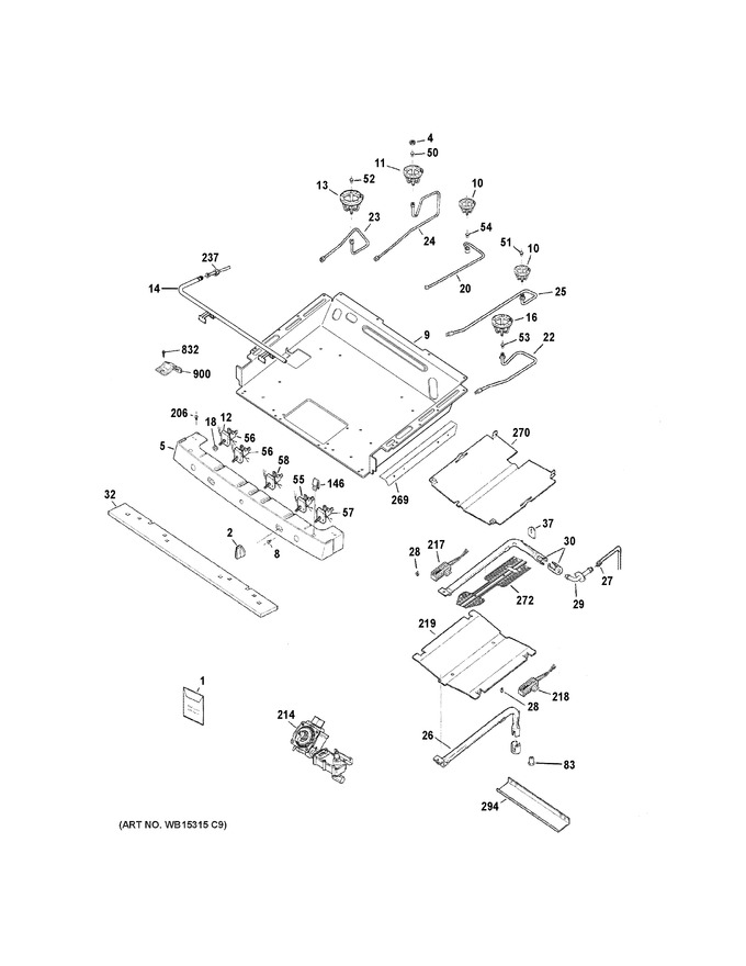 Diagram for JGB650SEF3SS