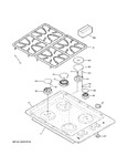 Diagram for 1 - Control Panel & Cooktop