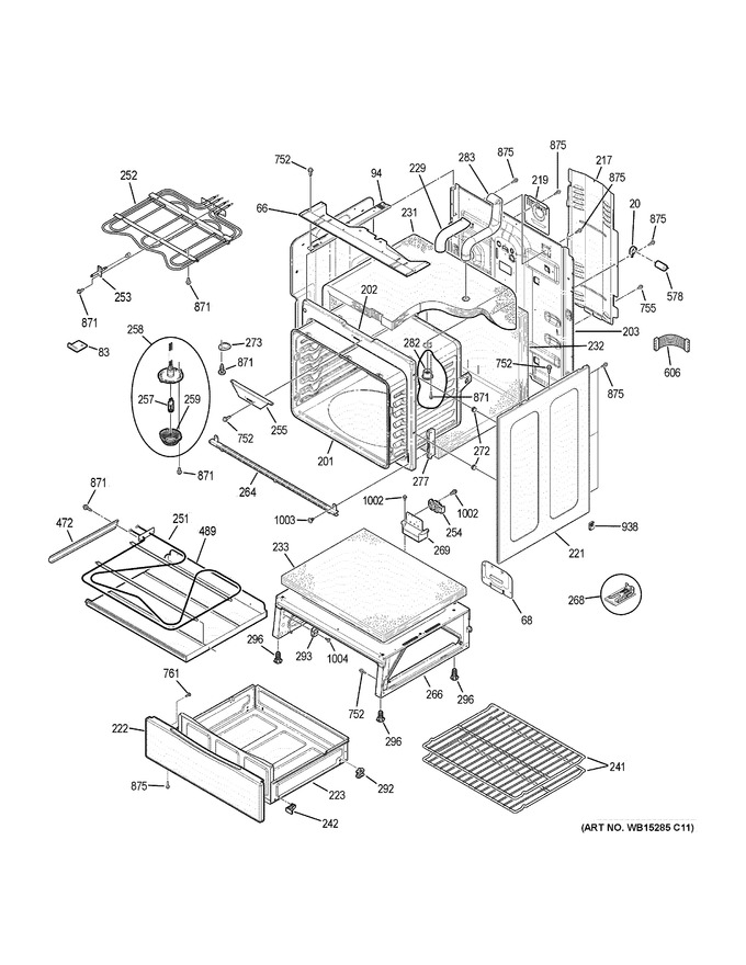 Diagram for PB911SJ3SS