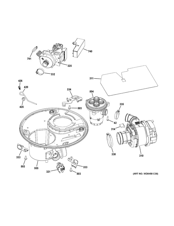 Diagram for PDT750SSF1SS