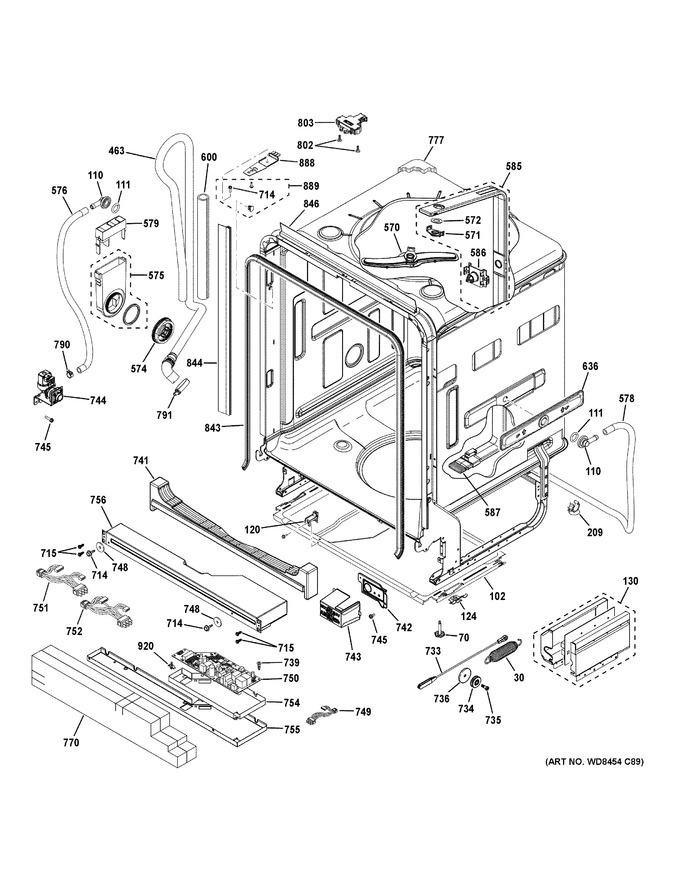 Diagram for PDT750SSF5SS