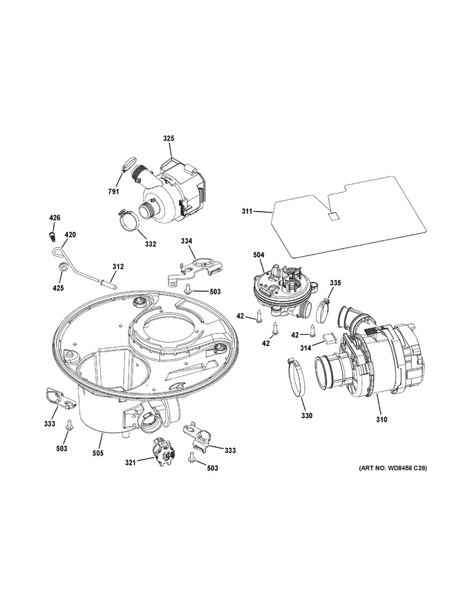 Diagram for PDT855SSJ0SS