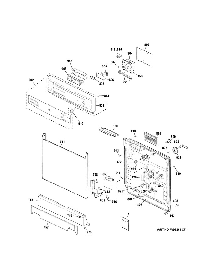 Diagram for GSC3500D51WW