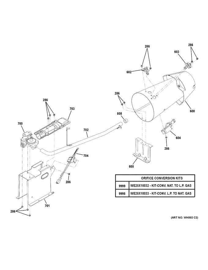 Diagram for GFD49GRPK0RR