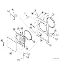 Diagram for Loading Door, Front Panel And Seals