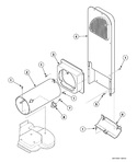 Diagram for Heater Duct - Gas Models Through Serial No. S6333959xm