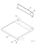 Diagram for Cabinet Top And Control Hood Back Panel