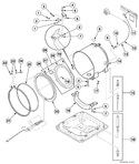 Diagram for Outer Tub, Front And Clamp Ring