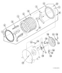 Diagram for Inner Basket, Trunnion, Bearing Housing And Pulley